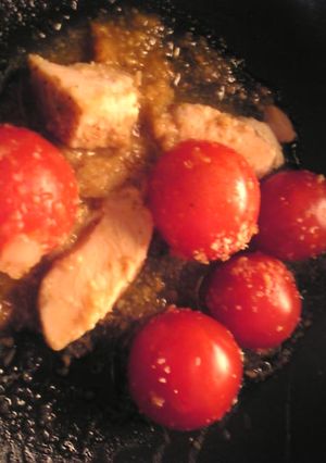 鶏ハムとミニトマトの胡麻味噌和え-レシピのメイン写真