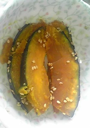 ３分で！かぼちゃの煮物風♪-レシピのメイン写真