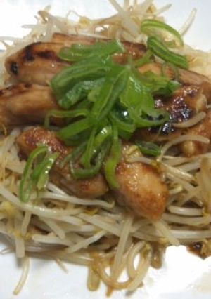 【肉もやし炒め】鶏もも肉インスタント風味-レシピのメイン写真