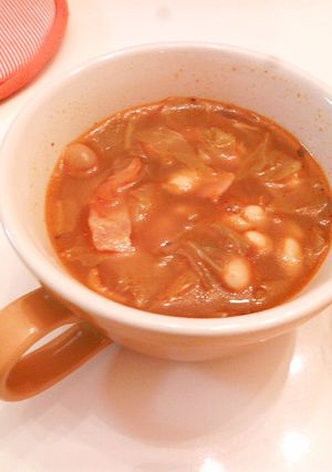 キャベツと豆のトマトスープ☆-レシピのメイン写真