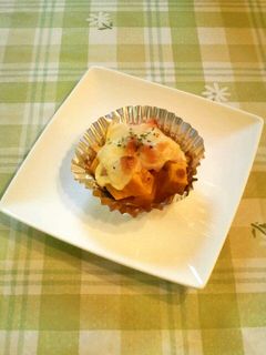 お弁当やおかずにかぼちゃのマヨチーズ焼き-レシピのメイン写真