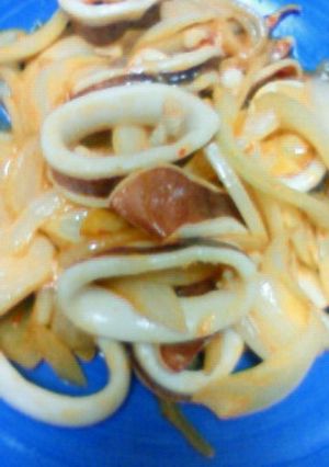簡単★ｲｶと玉ねぎ混ぜて焼くﾀﾞｹ★-レシピのメイン写真