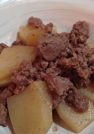 簡単★豚ひき肉の肉じゃが風-レシピのメイン写真