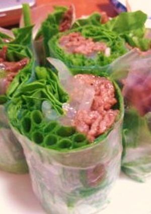 簡単おいしい♪焼肉de生春巻き-レシピのメイン写真