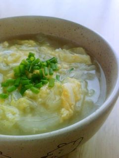 私のダイエットレシピ✿白菜の寒天スープ✿-レシピのメイン写真