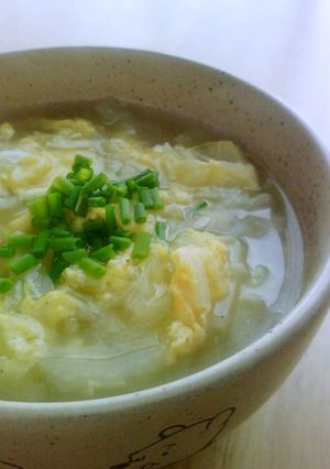 私のダイエットレシピ✿白菜の寒天スープ✿-レシピのメイン写真