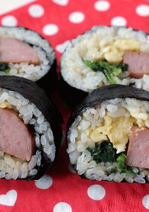 スパムでつくる韓国風のり巻き-レシピのメイン写真