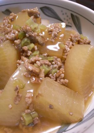 ☆簡単にあと１品！大根のひき肉あんかけ☆-レシピのメイン写真