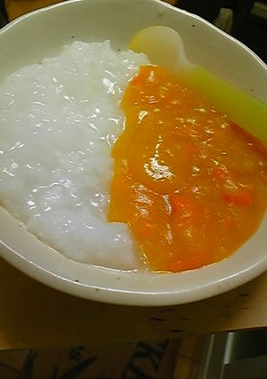 離乳食中期 カボチャでカレー風-レシピのメイン写真