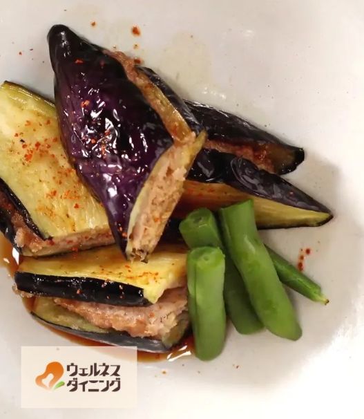 腎臓病食/なすのひき肉はさみ揚げ-レシピのメイン写真
