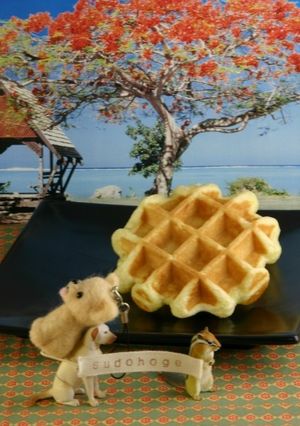 サツマイモワッフル　ホシノ酵母で-レシピのメイン写真