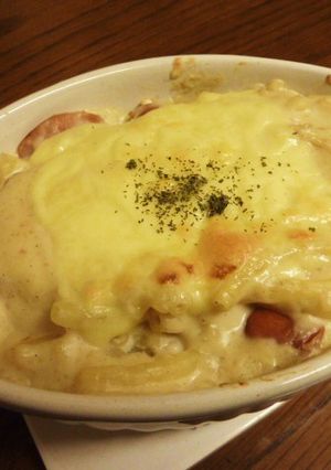余った粉ミルク缶消費に！マカロニグラタン-レシピのメイン写真