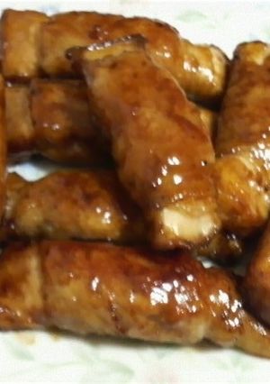 厚揚げの豚肉巻き-レシピのメイン写真