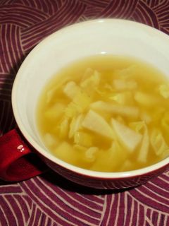鍋の残り野菜で→白菜&大根の簡単スープ-レシピのメイン写真