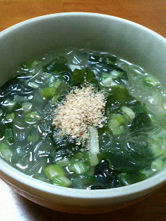 禁断の夜食★春雨スープ-レシピのメイン写真