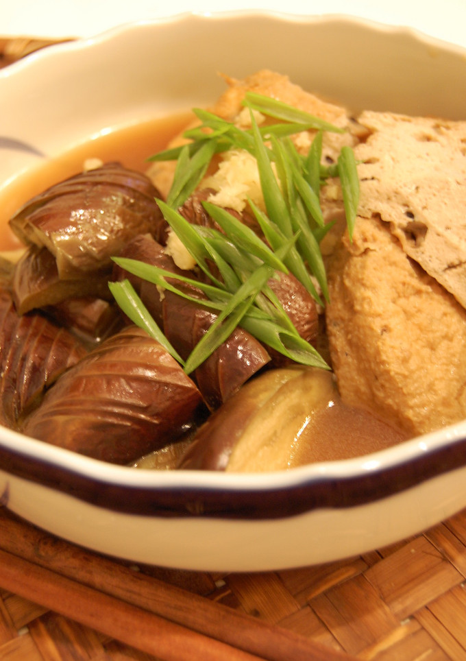 麺つゆで簡単♪なすとがんもの煮物-レシピのメイン写真