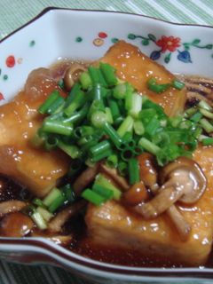 揚げだし豆腐のなめこあんかけ-レシピのメイン写真