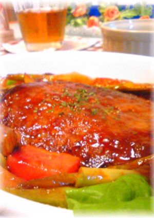 ふんわりジューシー・煮込みハンバーグ-レシピのメイン写真