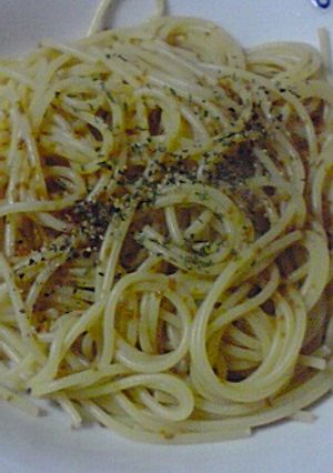 醤油で茹でる！コンソメ掛ける♪和風パスタ-レシピのメイン写真