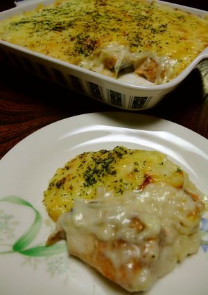 秋鮭のホワイトソースグラタン-レシピのメイン写真