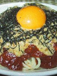 意外に合う!ミート納豆スパ-レシピのメイン写真
