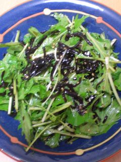 水菜のごま昆布和え-レシピのメイン写真