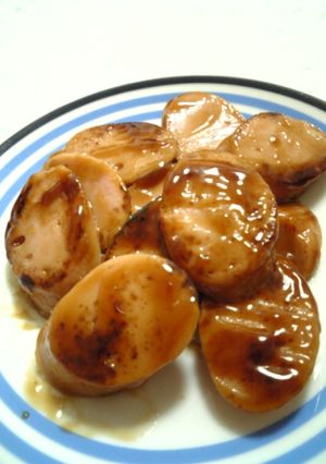 材料3つだけ☆魚肉ソーセージソース炒め-レシピのメイン写真