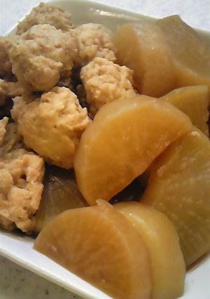 大根とふわふわ鶏団子の煮物-レシピのメイン写真