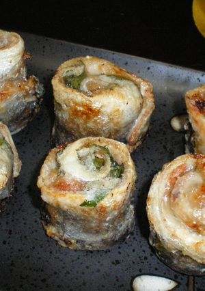 サクサク！さんまの梅シソ巻き揚げ♪-レシピのメイン写真