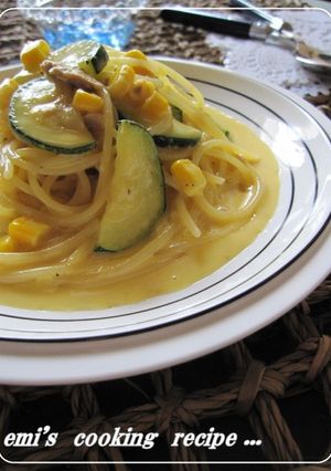 ズッキーニのツナコーンマヨ★パスタ-レシピのメイン写真