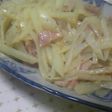 じゃがいもとペーコン炒め