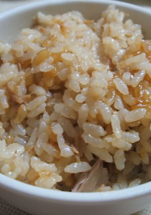 なめたけとシーチキンの炊き込みご飯-レシピのメイン写真