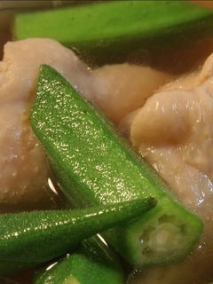 鶏手羽元とオクラのさっぱりスープ-レシピのメイン写真