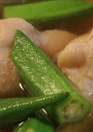 鶏手羽元とオクラのさっぱりスープ-レシピのメイン写真