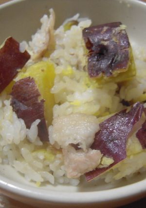さつまいもと豚ばら肉の炊き込みごはん-レシピのメイン写真