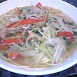 ツナ缶でスープパスタ