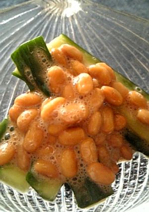 ★-納豆ときゅうりの和え物-★-レシピのメイン写真