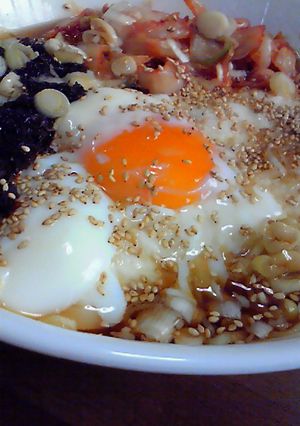 とろろ☆キムチうどん-レシピのメイン写真