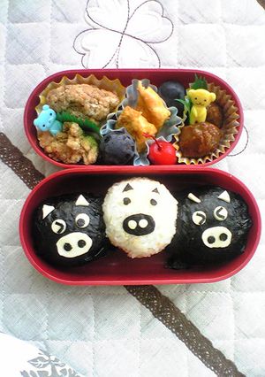 運動会！　ブタ君の一人用弁当-レシピのメイン写真