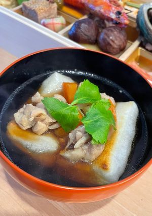 お雑煮⭐︎醤油⭐︎角餅⭐︎市販出汁不要⭐︎基本-レシピのメイン写真