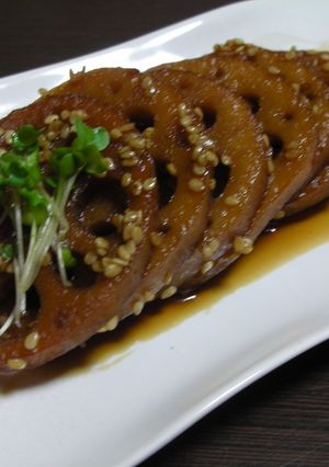 レンコンの煮付け☆韓国料理Ver.☆-レシピのメイン写真