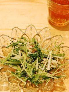 水菜とササミのサラダ-レシピのメイン写真