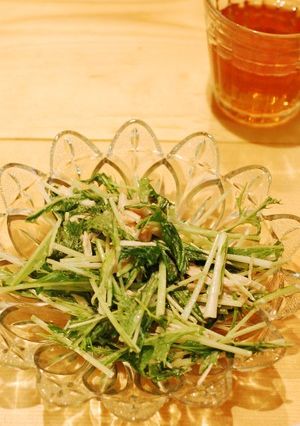水菜とササミのサラダ-レシピのメイン写真