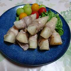 A picture of 簡単で美味しい、梨の豚巻き.