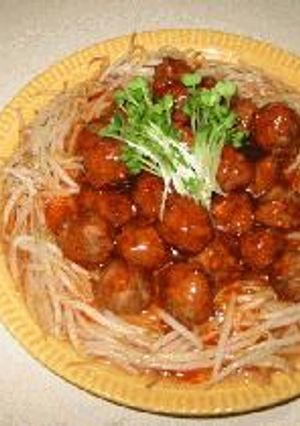 肉団子の甘酢あんかけ-レシピのメイン写真