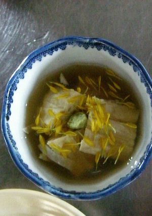 湯葉の菊花あんかけ-レシピのメイン写真