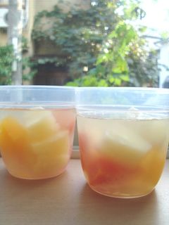 缶詰でフルーツゼリー-レシピのメイン写真