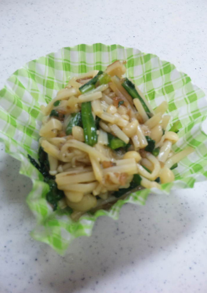 安い！簡単！早い！副菜にえのきの梅肉合え-レシピのメイン写真