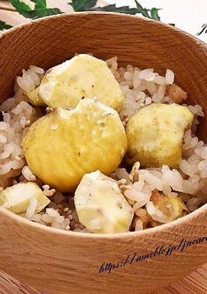 炊飯器で作る☆栗ごはん-レシピのメイン写真