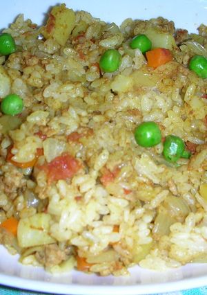 S炊飯器でカレーライスピラフ-レシピのメイン写真